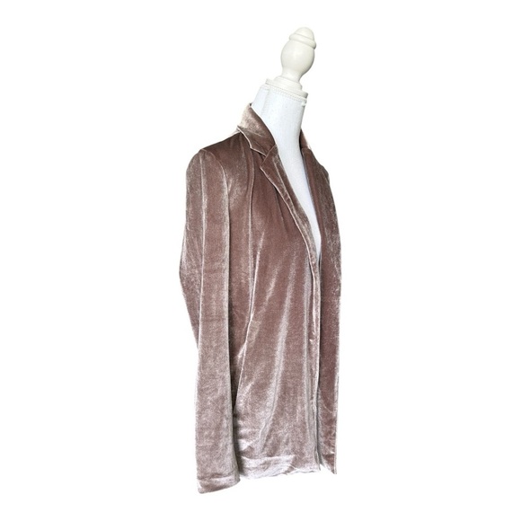 Bobi Black NWT Emporium Velvet Blazer Taupe Jacket Size XS - Picture 7 of 11